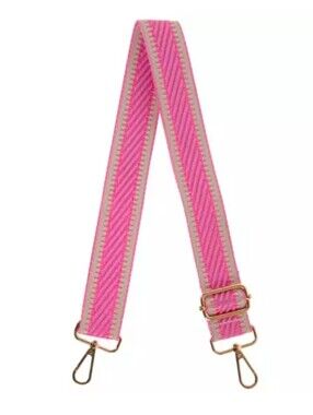Woven Pink and Cream Adjustable Purse Strap- NWT